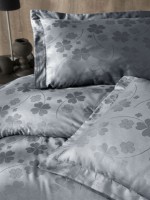 First choice Clover Gri(grey) постельное белье сатин-жаккард полуторный 160х220 — изображение 2