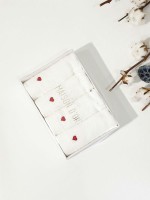 Maison D'or Micro Cotton Soft Embroidery набір бавовняних рушників 4шт white-red