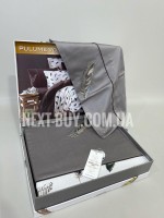 Maison D'or Pulume Volante antracite постельное белье 200x220см сатин с вышивкой евро — изображение 4