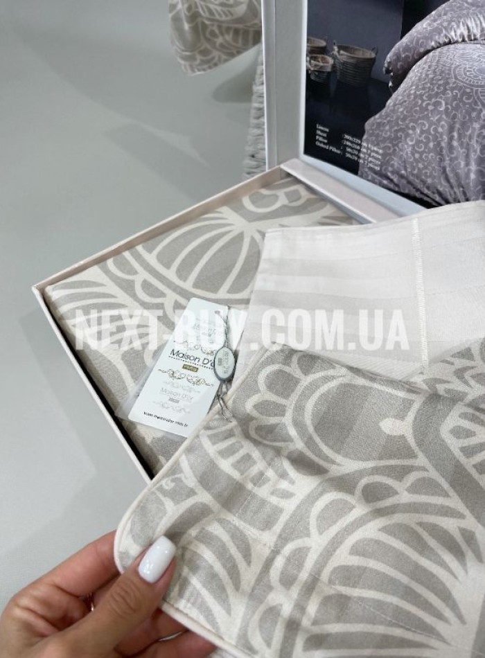 Maison Dor Cateline Beige постільна білизна євро сатин жаккард - Зображення 6