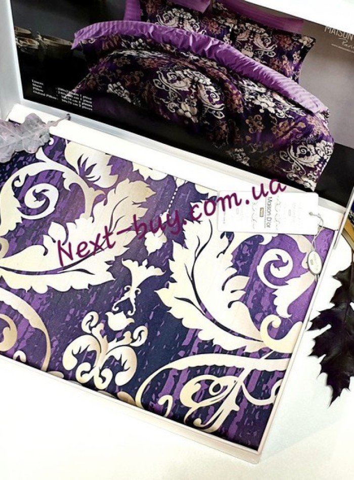 Maison Dor Clair Dark Lilac постільна білизна євро сатин жаккард - Зображення 2