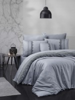 First choice Marta Gri-Grey vip сатин постельное белье евро 200х220