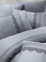 First choice Marta Gri-Grey vip сатин постельное белье евро 200х220 — изображение 2