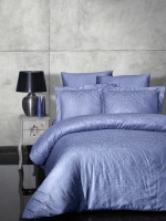 First choice Siray indigo постільна білизна сатин-жакард полуторний 160х220