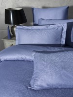 First choice Siray indigo постільна білизна сатин-жакард полуторний 160х220 - Зображення 2