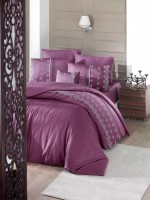 First choice Stella Visne-Cherry vip сатин постельное белье евро 200х220