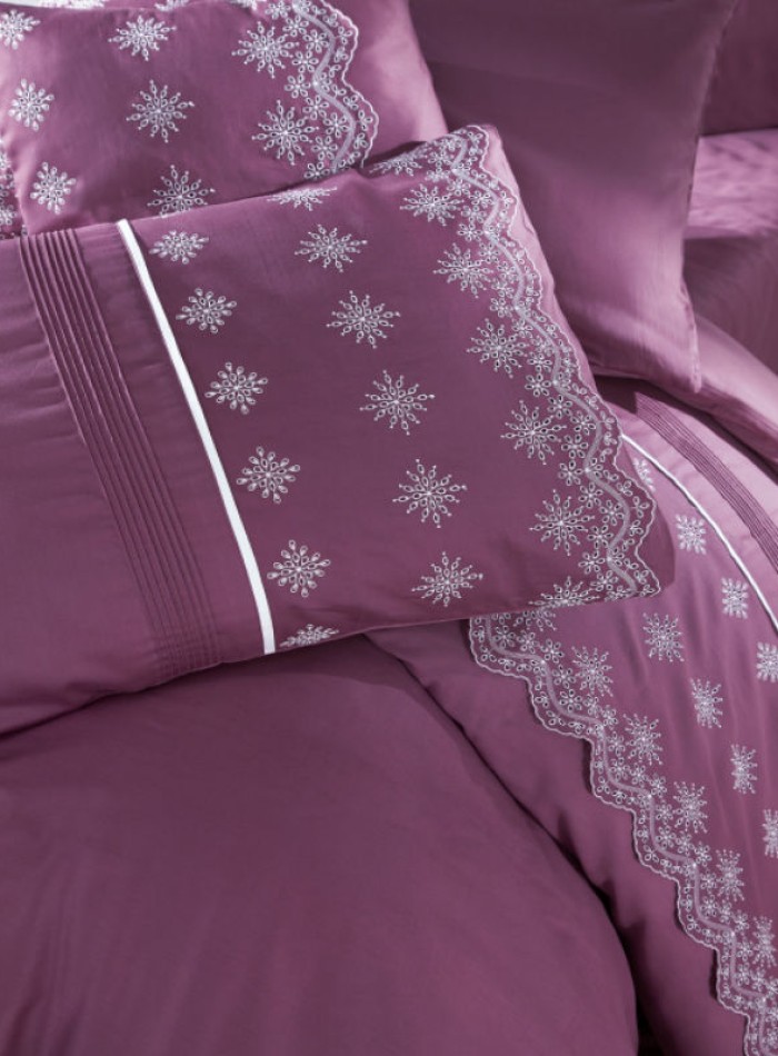 First choice Stella Visne-Cherry vip сатин постельное белье евро 200х220 — изображение 2