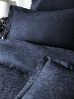 First choice Tecna Lacivert(navy blue) постільна білизна сатин-жакард евро 200х220 - Зображення 2