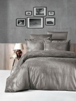 First choice Tecna Vizon(mink) постільна білизна сатин-жакард евро 200х220