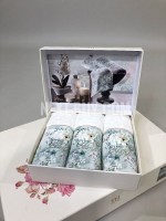 Tivolyo Home Набір рушників Polina 3 - 30х50 3шт. Kırık Beyaz - Зображення 7