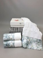 Tivolyo Home Набір рушників Polina 3 - 30х50 3шт. Kırık Beyaz - Зображення 6