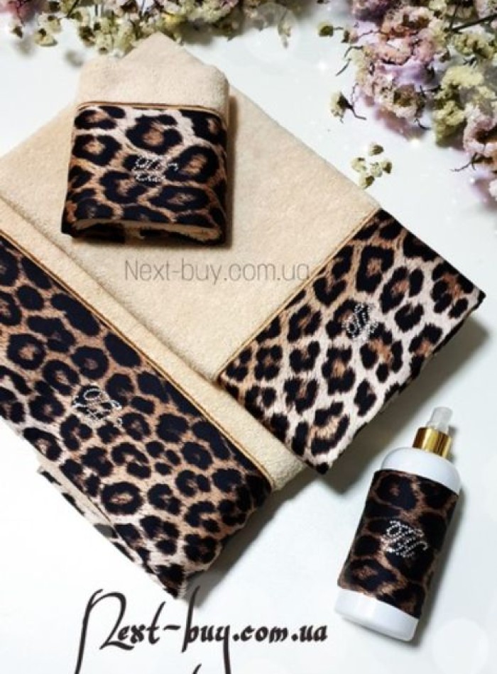 Tivolyo Home Набір махрових рушників Leopard Bej 3 - 3шт. Kırık Beyaz - Зображення 5