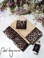 Tivolyo Home Набір махрових рушників Leopard Bej 3 - 3шт. Kırık Beyaz
