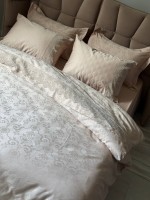 Maison D'or Mirabella Dantella beige постільна білизна 200x220см сатин жаккард бежевий - Зображення 5