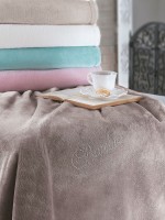 М'який плед Tivolyo Home Soft Crystal pudra Туреччина полуторний 160х220 - Зображення 2