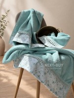 Maison D'or Roses Turquoise набор бамбуковых полотенец 3 шт бирюзовый — изображение 3