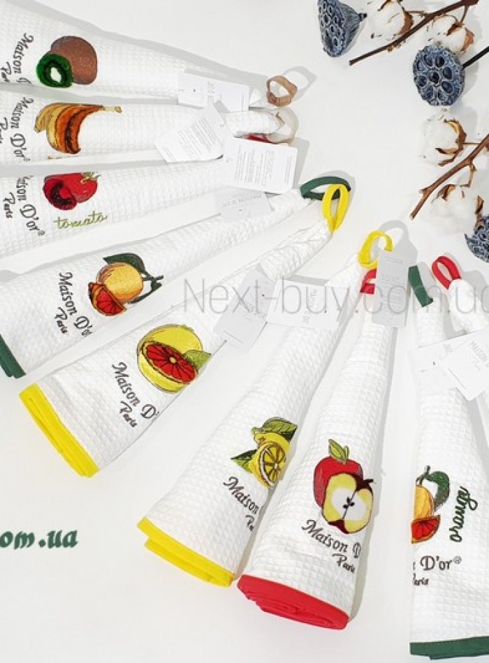 Maison Dor Fruit orange полотенце вафельное с апликацией — изображение 2