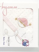 Maison Dor Love Baby pink банное полотеце конверт для новорожденных розовый