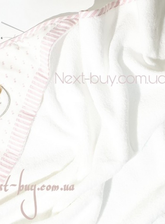 Maison Dor Love Baby pink банное полотеце конверт для новорожденных розовый — изображение 3