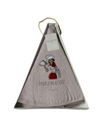 Maison D`or Maxi box круглое махровое кухонное полотенце 1шт 70х70 хлопок сиреневый — изображение 2