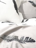 Maison Dor Plumes Double Duvet Set Grey постельное белье евро размер сатин с вышивкой — изображение 7