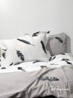 Maison Dor Plumes Double Duvet Set Grey постельное белье евро размер сатин с вышивкой — изображение 6