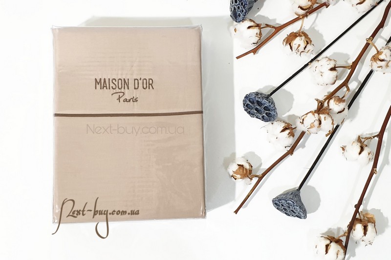 Maison Dor Spring Embroidery duvet cover set brown однотонное постельное белье 200х220 коричневый — изображение 1