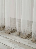 Тюль фатин Nelli беж Туреччина - Зображення 5