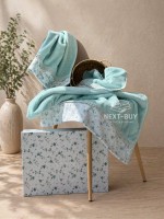 Maison D'or Roses Turquoise набор бамбуковых полотенец 3 шт бирюзовый