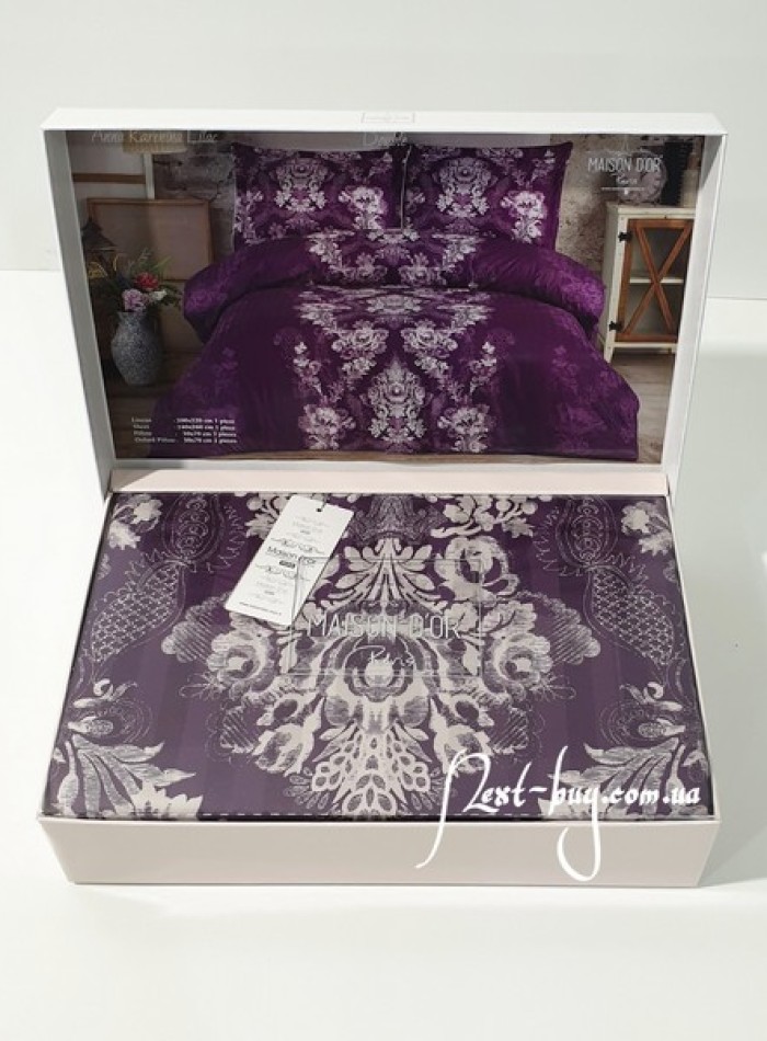 Maison Dor Anna Karenina Lilac постільна білизна євро 200х220 сатин - Зображення 2