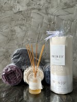 Сатинове простирадло на резинці 180х200+28см Maison D'or Satin fitted sheet ecru з наволочками - Зображення 4