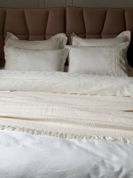 Maison D'or Roesia Estee Krem постельное белье евро 200х220 сатин с вышивкой — изображение 2
