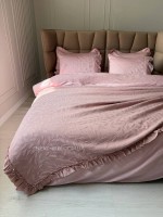 Maison D'or Roesia Estee Rose постільна білизна євро 200х220 сатин з вишивкою - Зображення 2