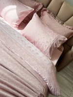 Maison D'or Roesia Estee Rose постільна білизна євро 200х220 сатин з вишивкою - Зображення 7