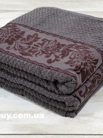 LuiSa махровая простынь-покрывало хлопок евро 200X220 серая