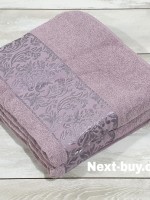 LuiSa махровая простынь-покрывало хлопок евро 200X220 розовая