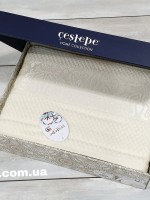 Cestepe Lina махровая простынь-покрывало хлопок евро 200X220 кремовая — изображение 3