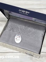 Cestepe Lina махровая простынь-покрывало хлопок евро 200X220 серый — изображение 4