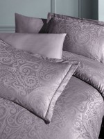Постільна білизна бамбук First choice Greta Leylak-lilac евро 200х220 - Зображення 2
