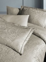 Постільна білизна бамбук First choice Greta Sampanya-champagne евро 200х220 - Зображення 2