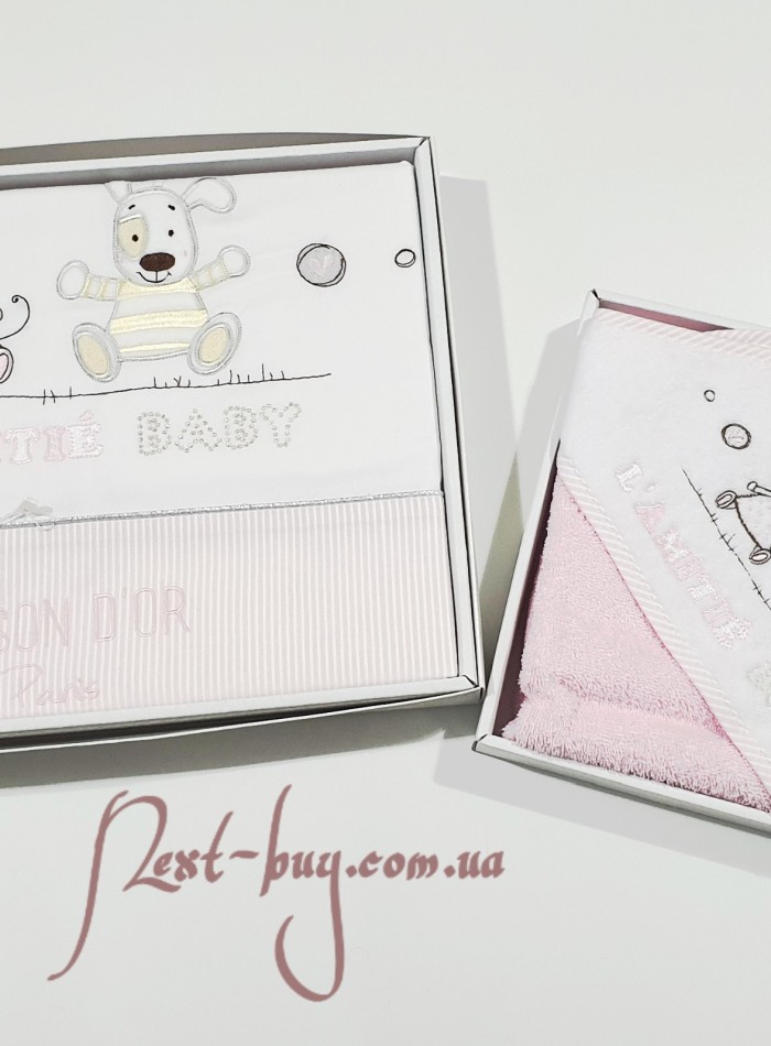 Maison Dor дитяча постільна білизна Lamite pink сатин 100х150 - Зображення 2