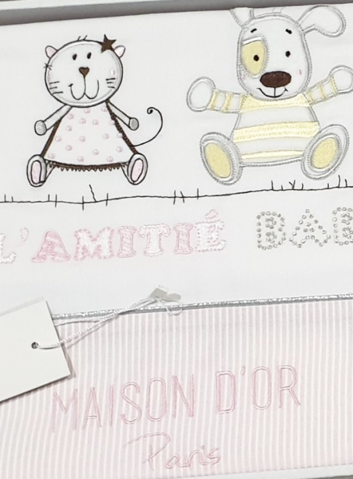 Maison Dor дитяча постільна білизна Lamite pink сатин 100х150 - Зображення 3
