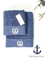 Махровий рушник Maison D'or Michel Sailing 85х150см блакитний - Зображення 5