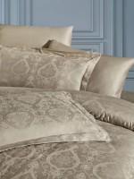 Постільна білизна модал First choice Jade Badem-Almond евро 200х220 - Зображення 2