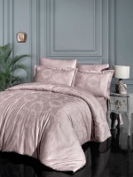 Постільна білизна модал First choice Linda Pudra-powder евро 200х220