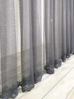Тюль фатин Bottoms антрацит — изображение 8