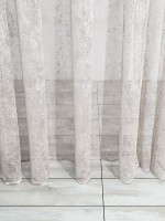 Тюль сетка с вкраплениями Velvet кофейный — изображение 6