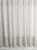 Тюль сетка с вкраплениями Velvet кофейный — изображение 2