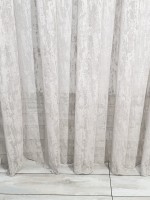 Тюль сітка з вкрапленнями Velvet сіро-бежевий