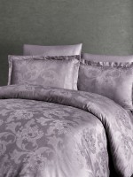 Постільна білизна віскоза First choice Firenza Leylak-lilac евро 200х220